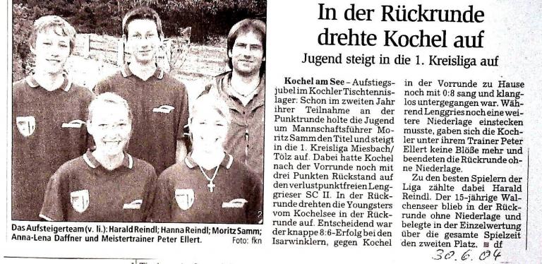 2004 - Aufstieg Jugend
