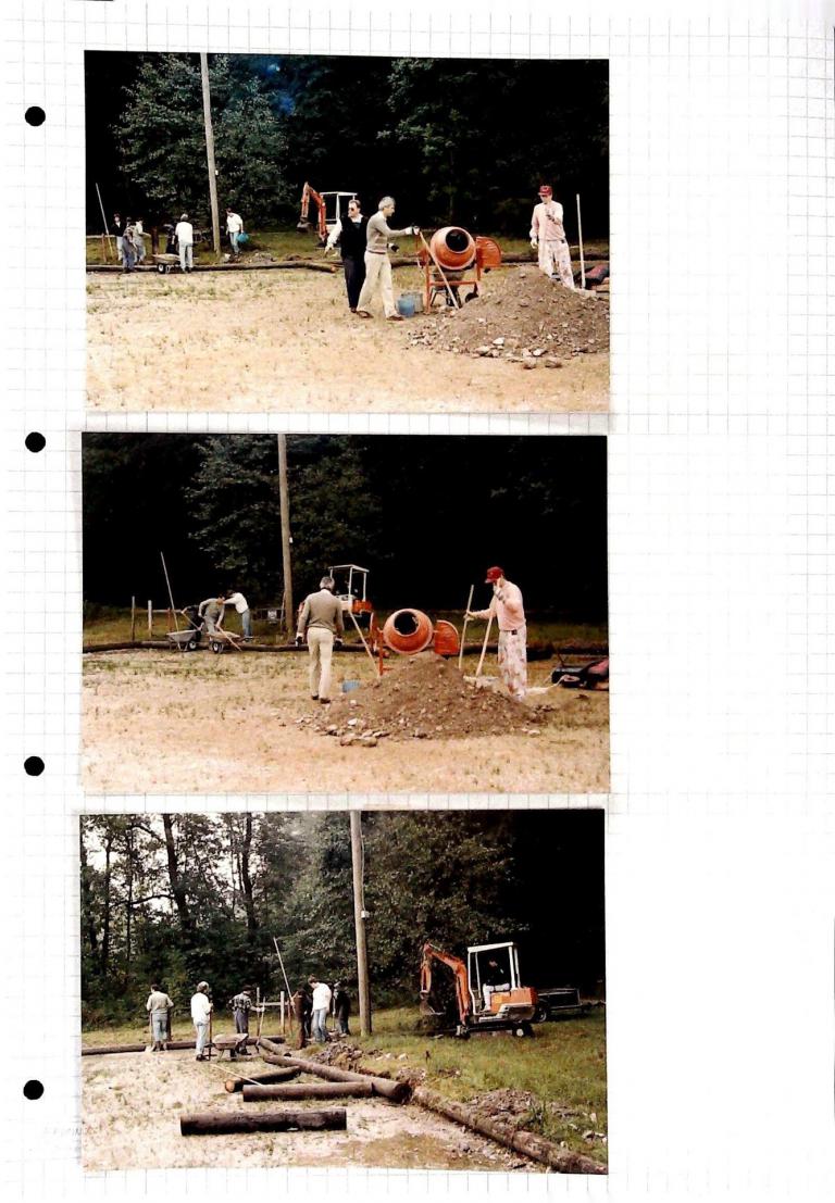 1991 - Fotos vom Aufbau des Eisplatzes - 1