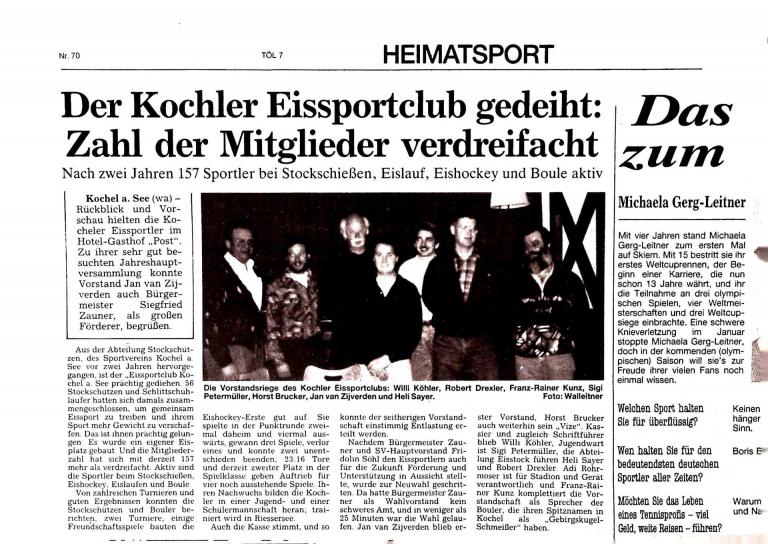 1993 - Jahreshauptversammlung