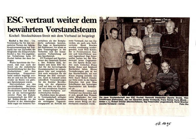 1995 - Jahreshauptversammlung