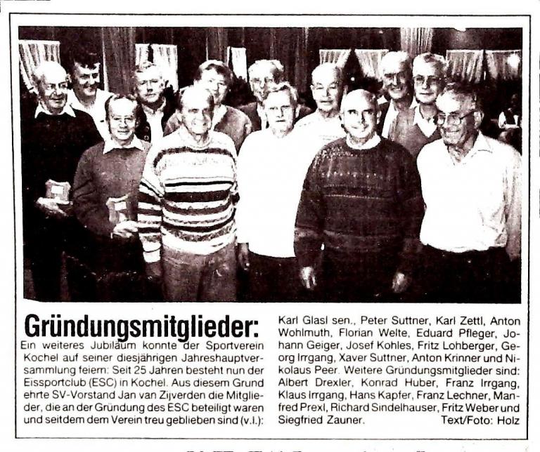 1997 - Ehrung der Gründungsmitglieder