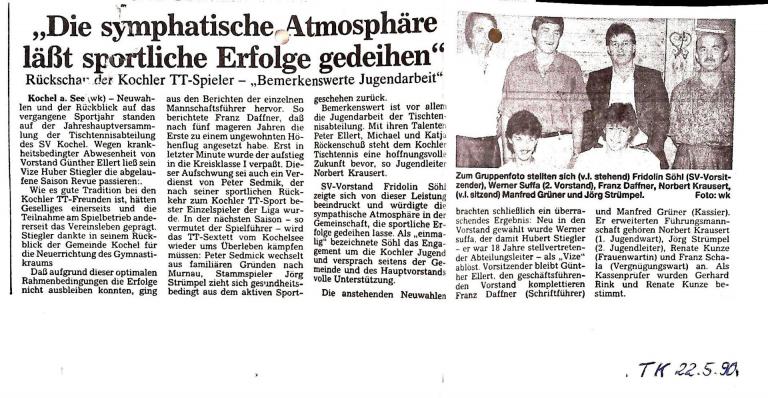 1990 - Jahreshauptversammlung