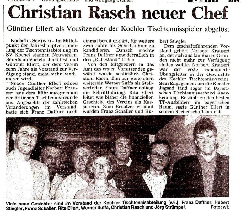 1992 - Jahreshauptversammlung