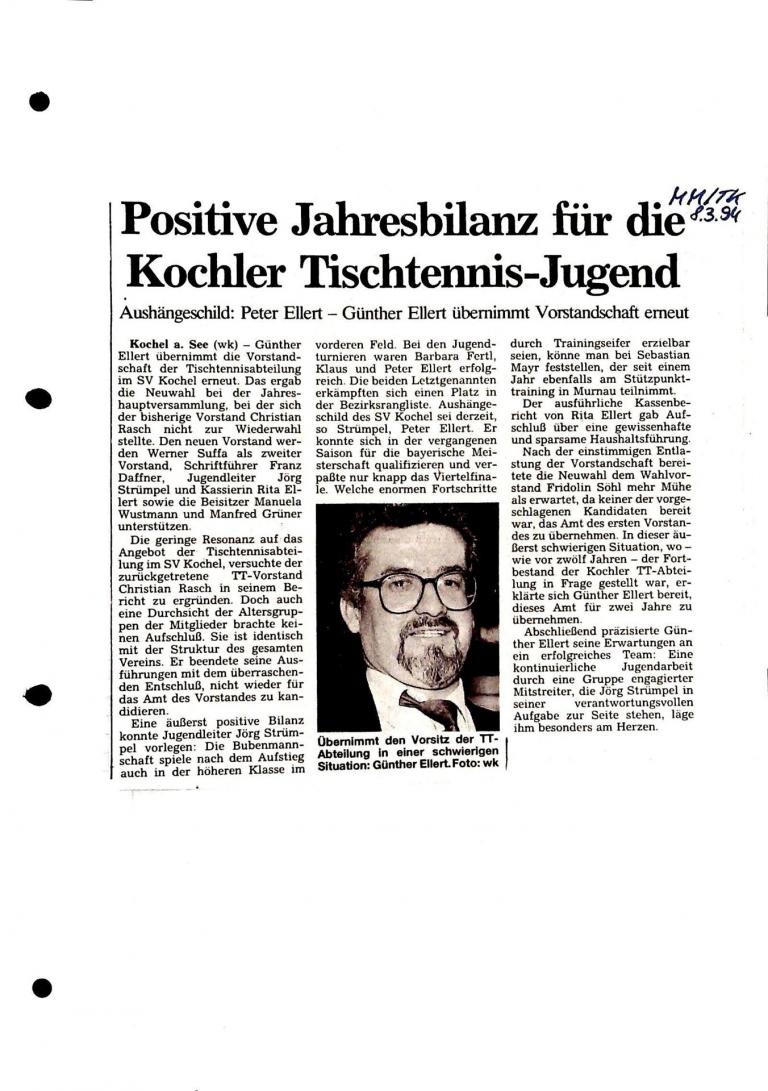 1994 - Jahreshauptversammlung